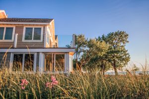 Close up beach house